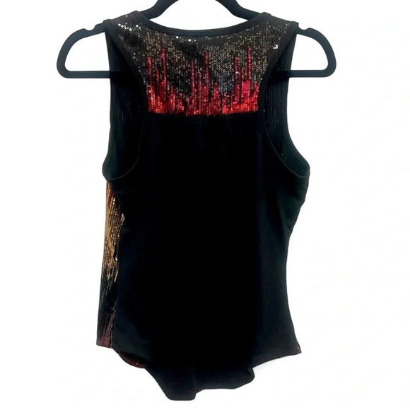 NWT Bisou Bisou ombre sequined tank top with racer back size medium - Picture 2 of 5
